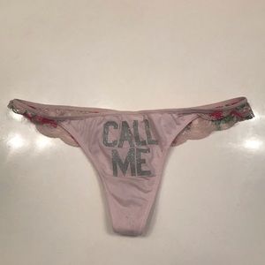 PINK VS pink floral underwear